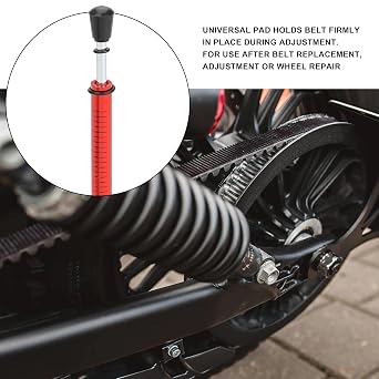 Hromee Belt Tension Gauge 10LbS Specification with L Shaped Pad, Belt Gauge Adjustment Tool for Motorcycle Belt Replacement