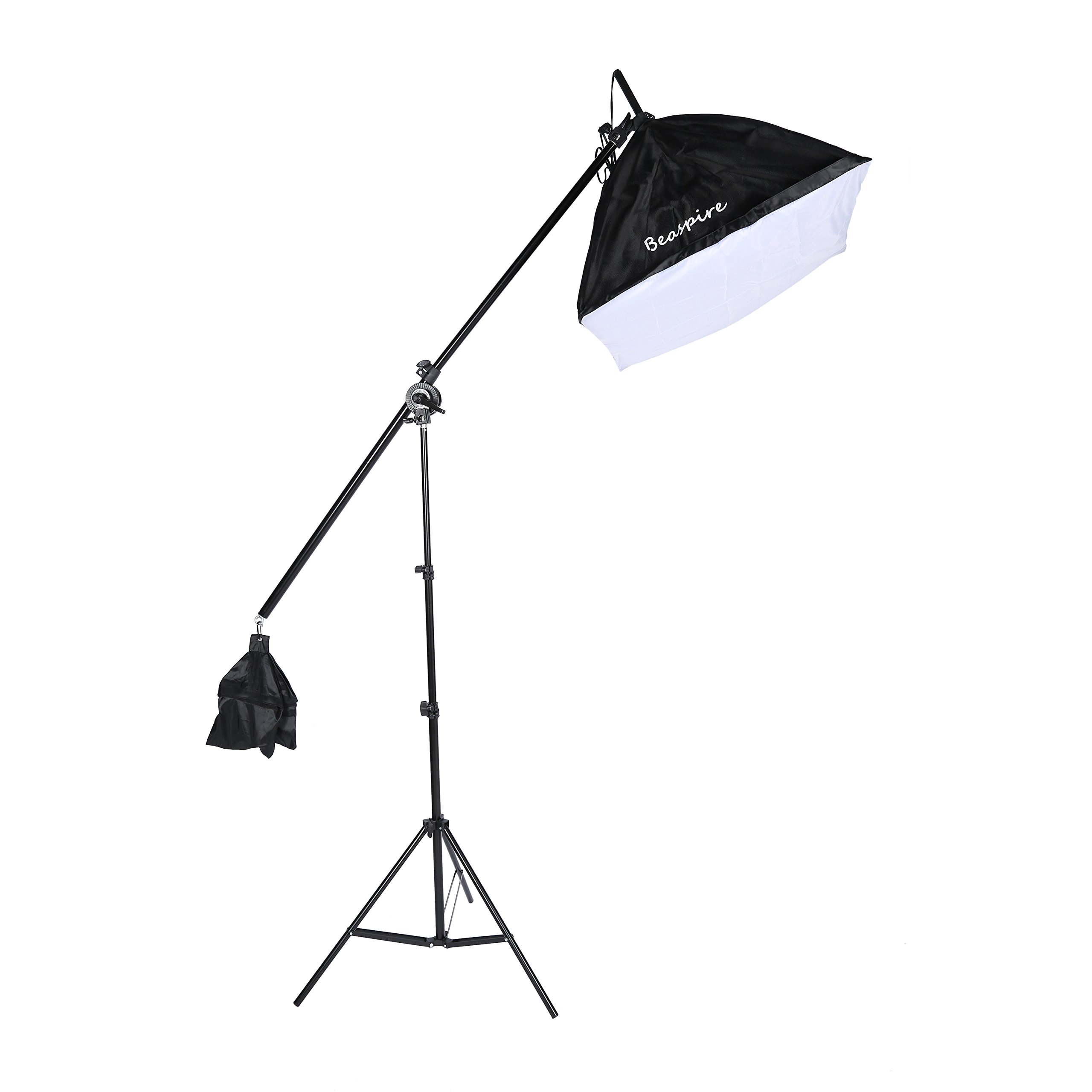Photography Softbox Light Lighting Kit Studio Lights Continuous Photo Light Equipment Studio Light Softbox with 85W 5500K Light Bulb,Light Stand Tripod and Reflector Photography Accessories [1 Set]