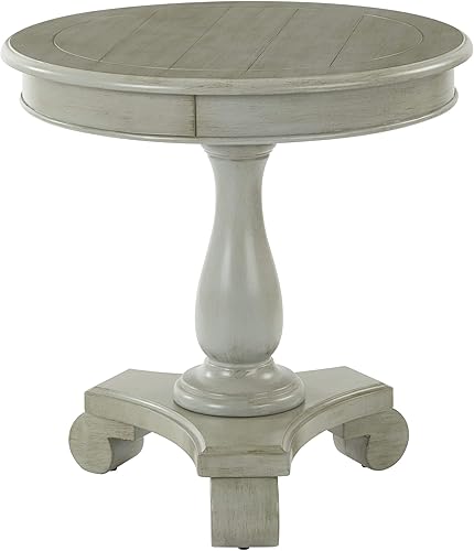 Miniatura 6 de OSP Home Furnishings Inspirado en la mesa redonda Bassett Avalon, negro antiguo, (BP-AVLAT-YCM1-osp)