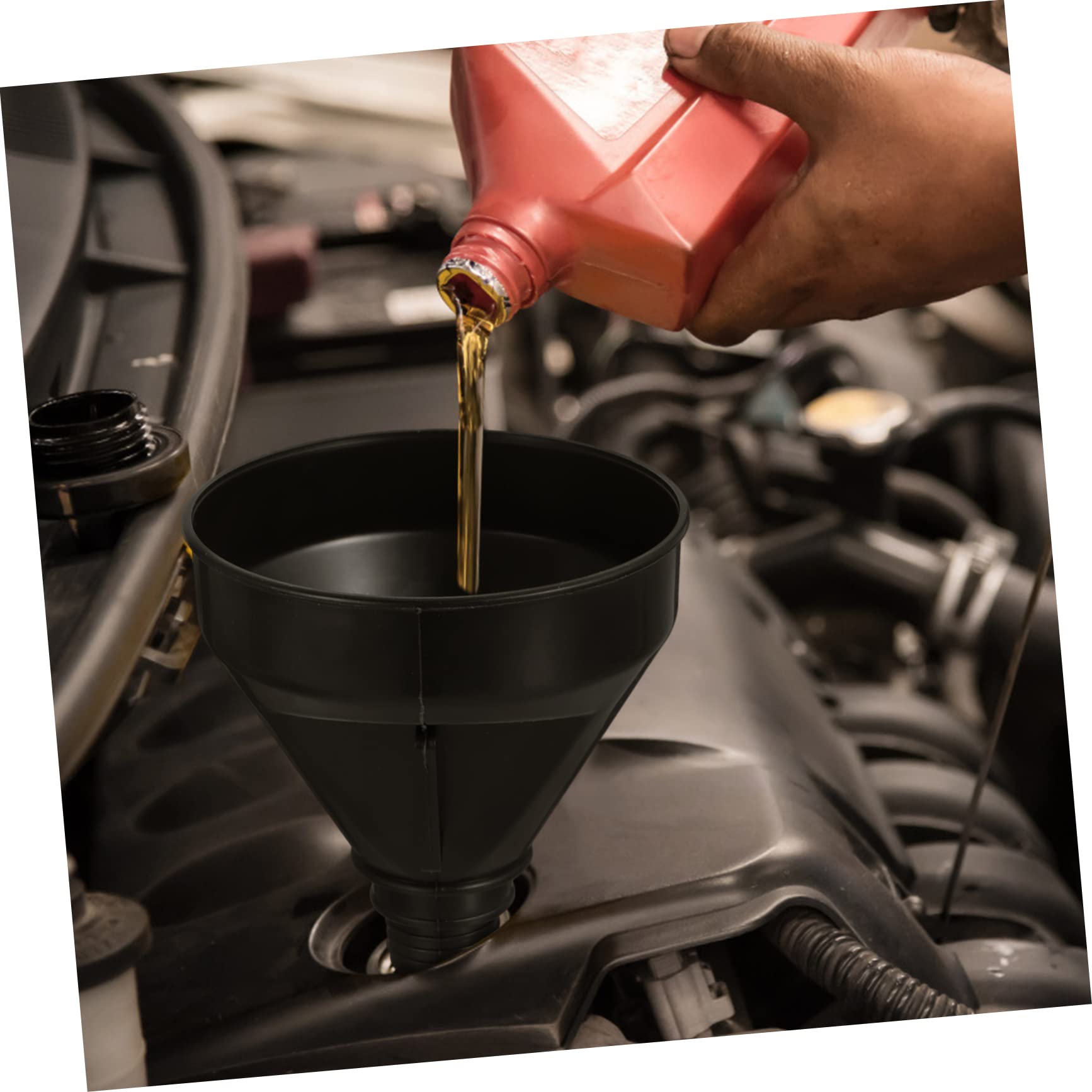 iplusmile 6pezzi Imbuto Per Motore Con Filtro Maglia Per Carburante Oli e Fluidi Vari Facile Da Usare e Maneggiare Strumento Duraturo Per Auto e