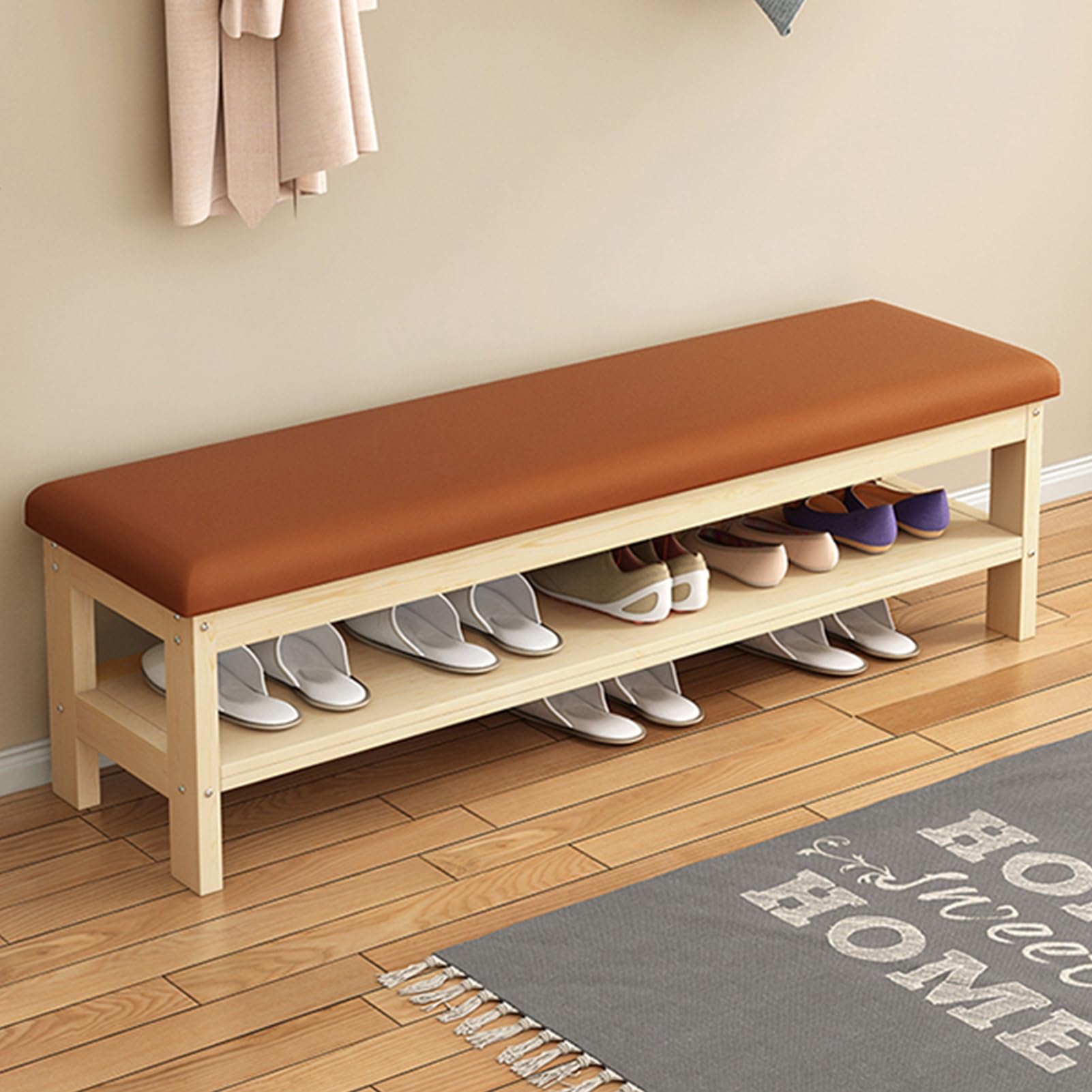 Banc de rangement pour chaussures pour entrée, chambre et salon moderne