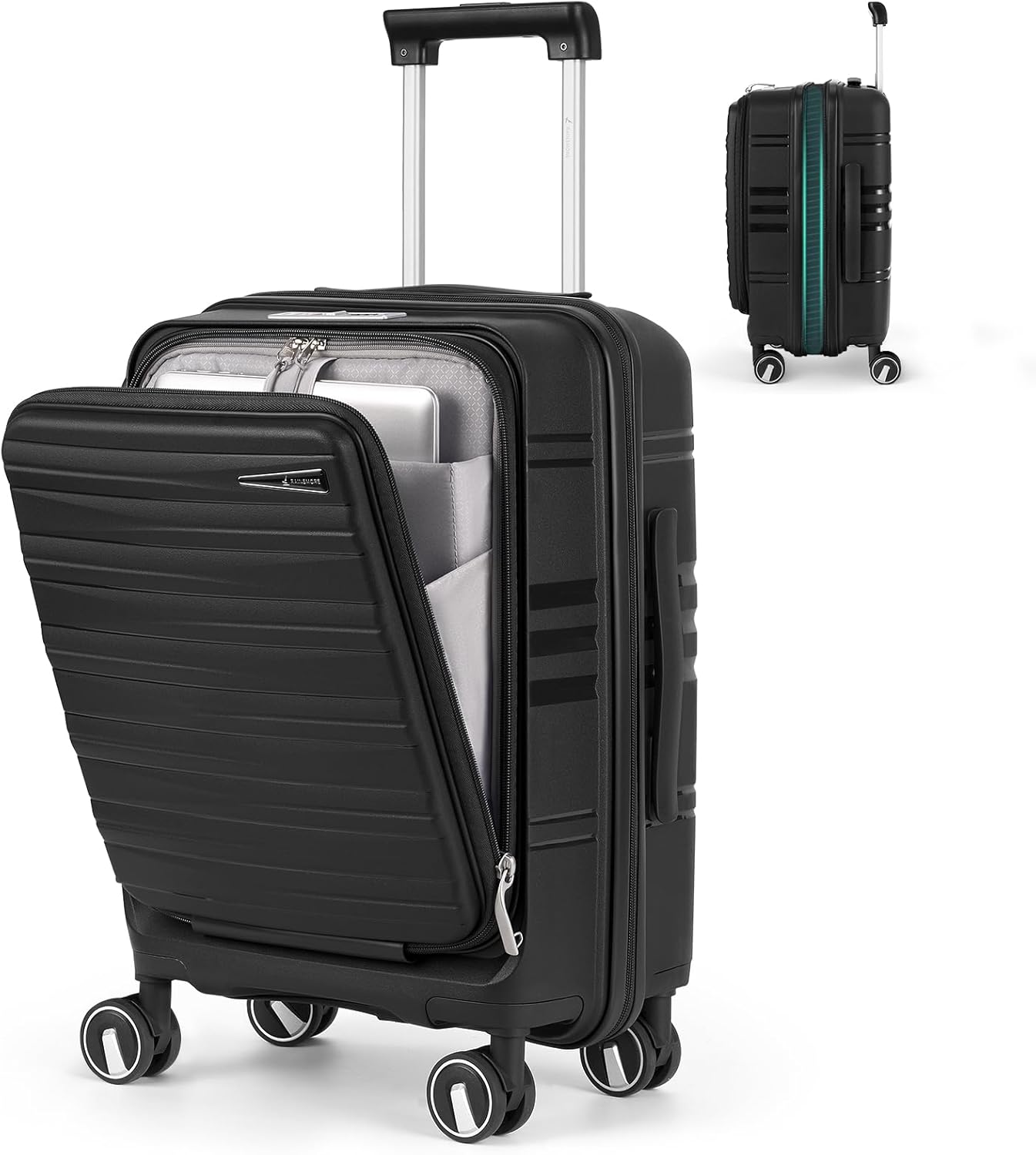 RAINSMORE Expandable Carry on Luggage 20 Inch, Airline Approved Carry on Suitcas