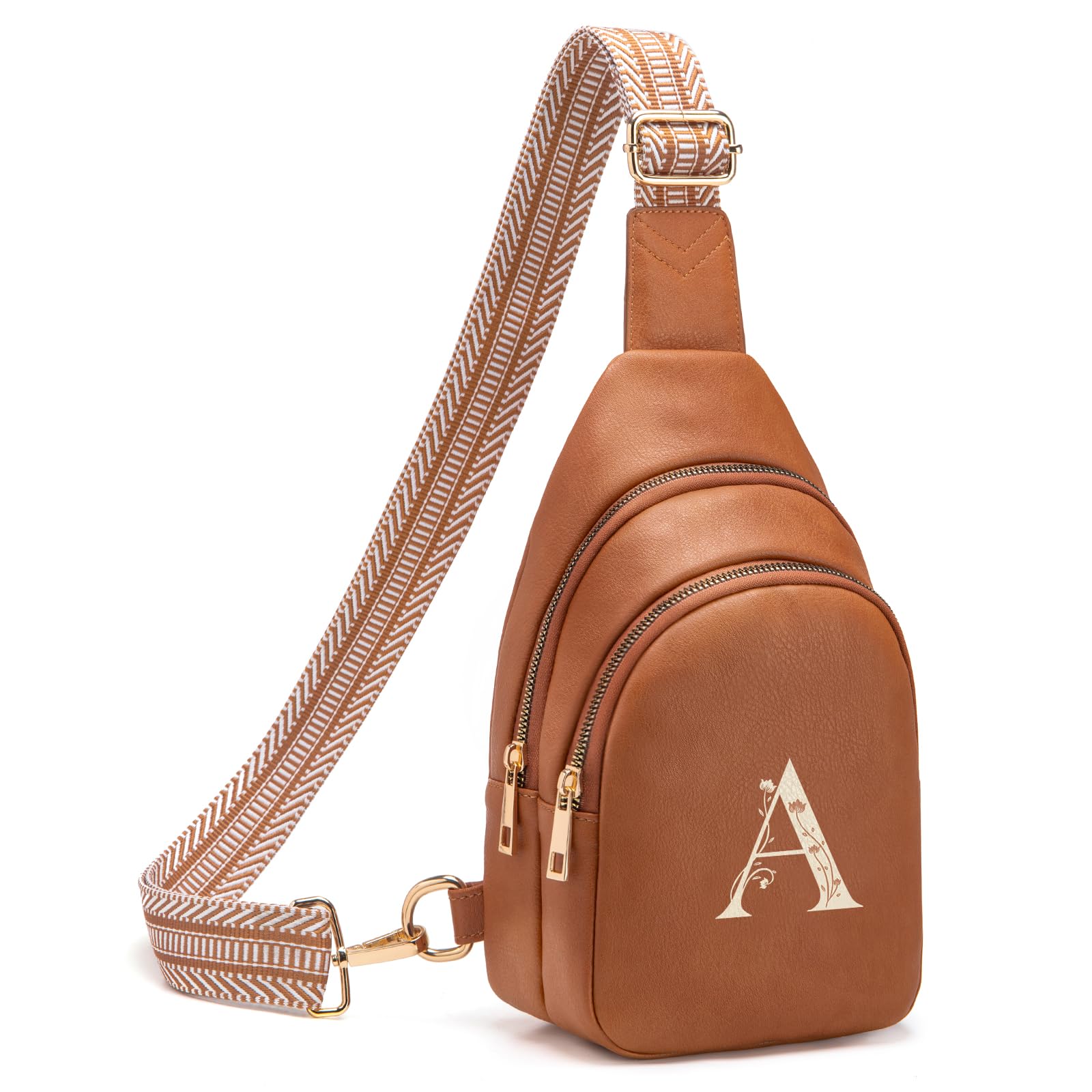 Viverte Crossbody Bags for Women Initial Sling Bag Cross Body Fanny Packs Personalized Gifts for Mom Women Wife