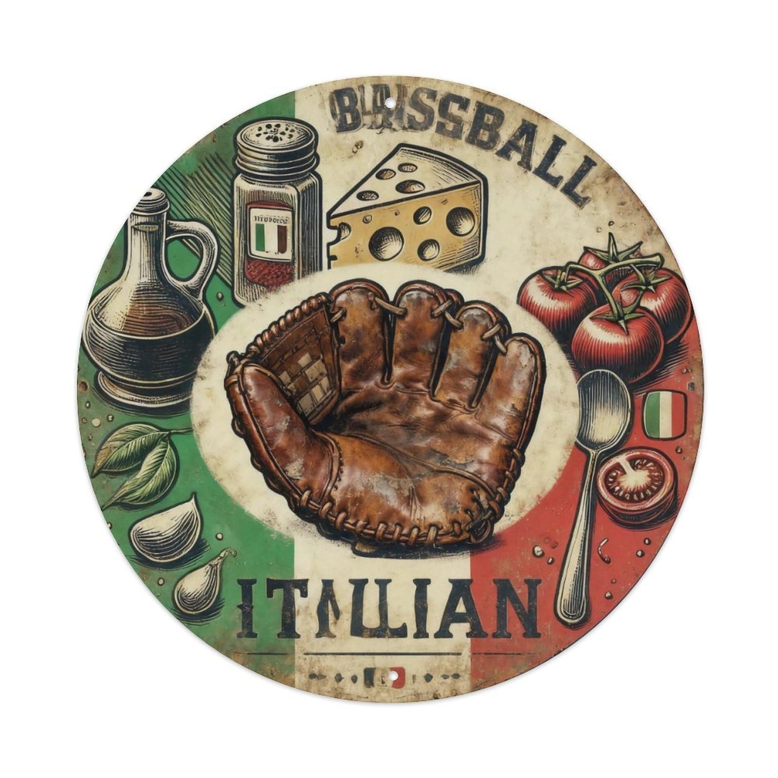 Old Baseball Retro Tin Sign Metal Tin Sign Plaque
