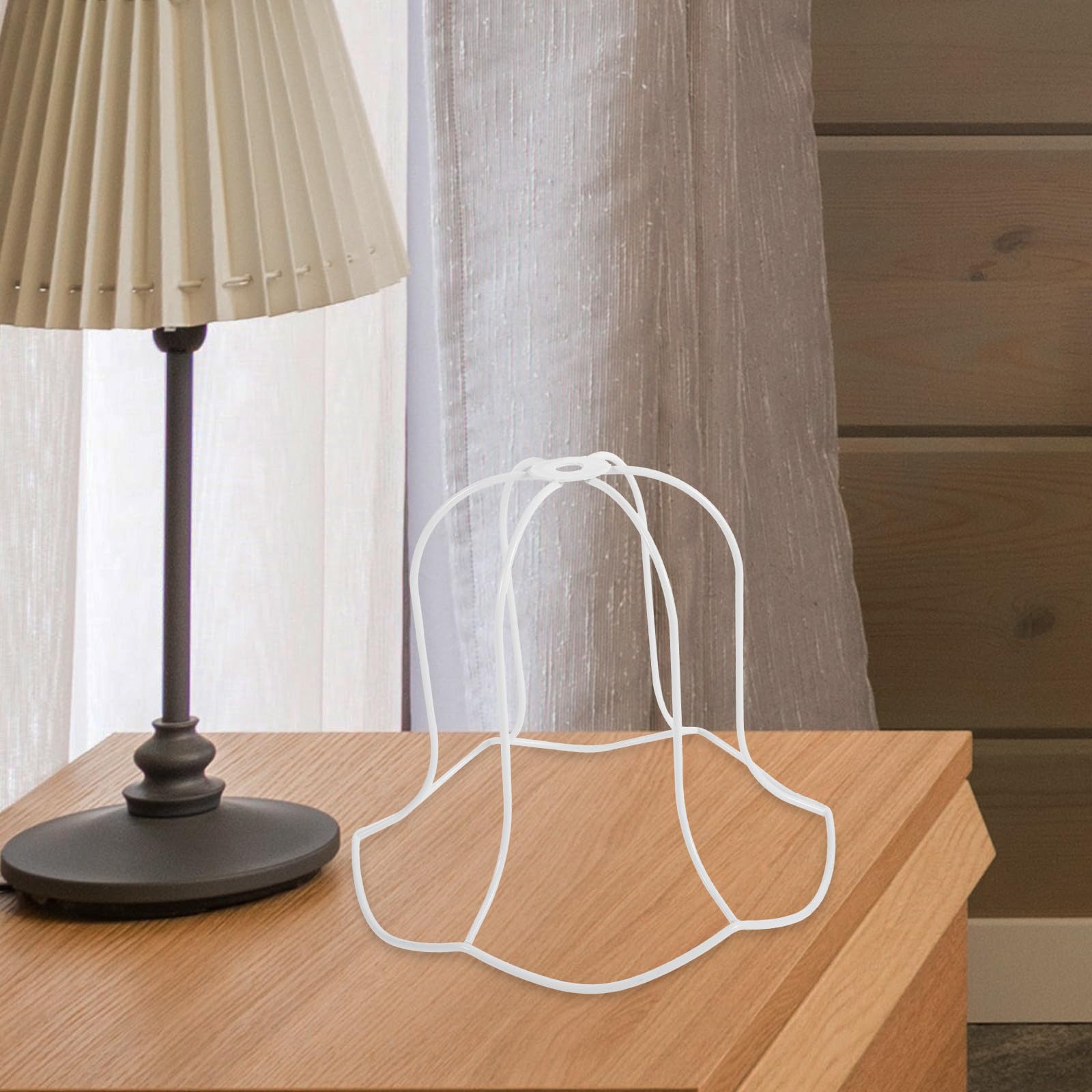 Marco Para Pantalla De Lámpara DIY De Metal - Cuadro Colgante Regulable - Crea Tu Propia Luz Boho O Vintage