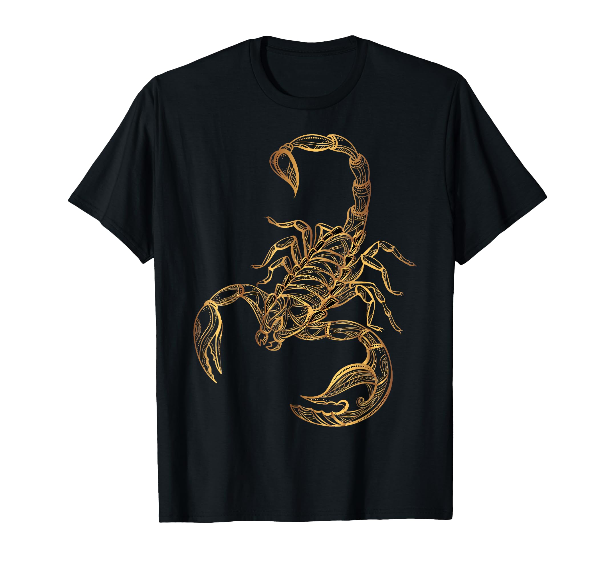 Gold Art Animal Scorpion T-Shirt T-Shirt