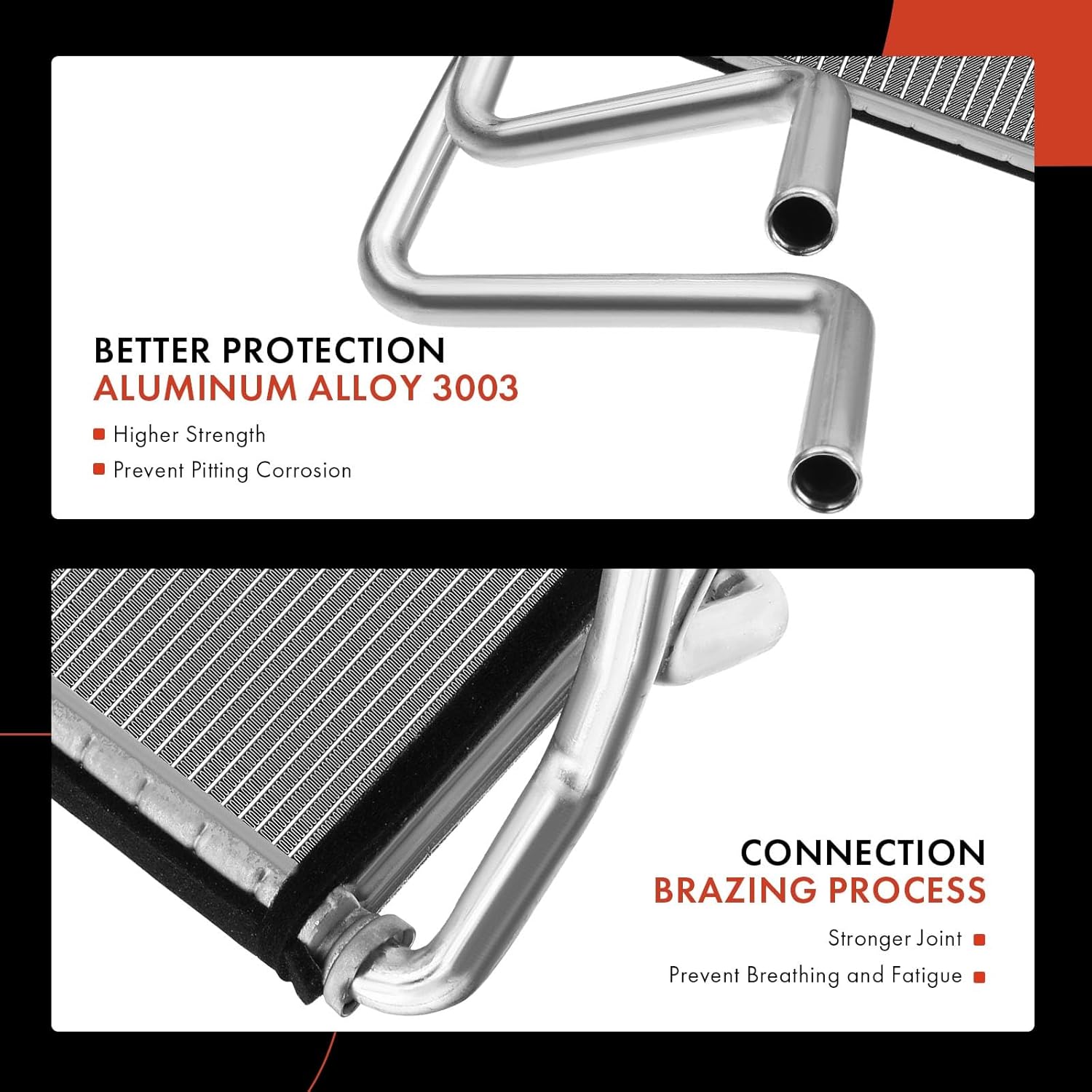 A-Premium HVAC Heater Core Compatible with Chrysler Sebring 2007-2010, 200 2011-2014 & Dodge Avenger 2008-2014, Caliber 2007-2010, Journey 2009-2020 & Jeep Compass, Compass, Patriot 2007-2017