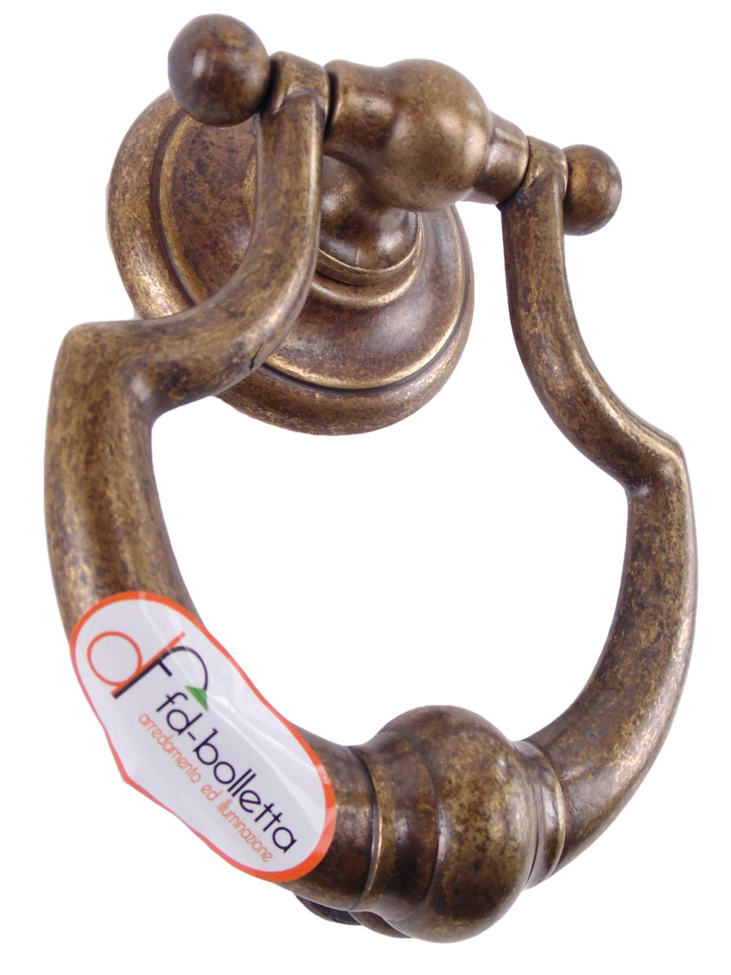 Battente porta,batacchi,battente ottone btm4 Misure:H battente tot 16,5cm,larghezza 11cm,distanza tra i 2 perni 11cm,misure perni Ø 8mm,lunghezza 5,5cm