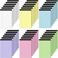 Vista 8 de 10 Blocs de Notas Legales de 4x6 Pulgadas Rayados con Líneas Perforados, Bloc de Escritura, Blocs Pequeños para Lista de Compras, Lista de Tareas