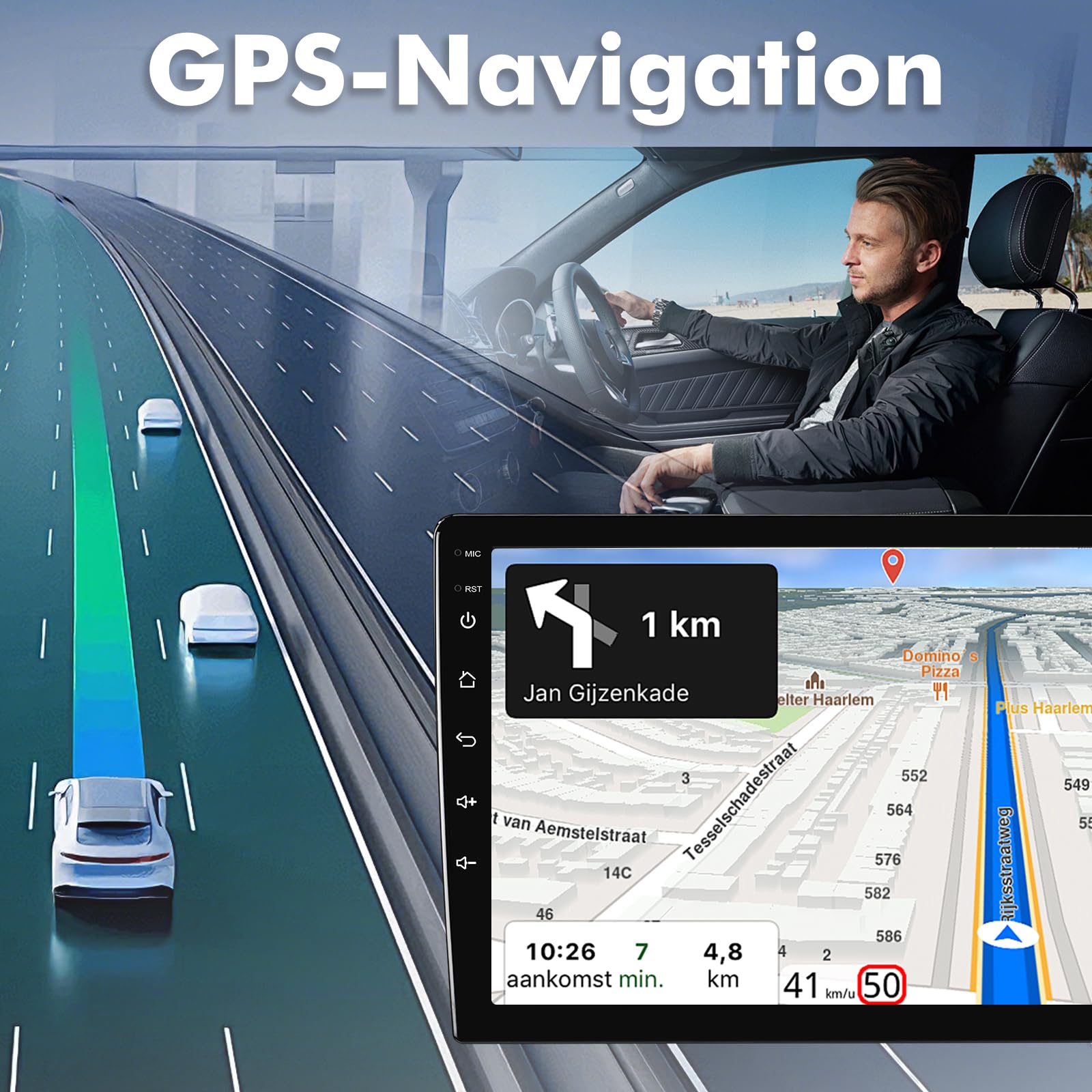 4G 64G Android 14 Car Multimedia Stereo Android Radio para Ford Focus Mk2 Mk3 Exi MT 2 3 2004-2011 Wireless Carplay Android Auto GPS Navigation WiFi Bluetooth SWC + Backup Camera — view 7