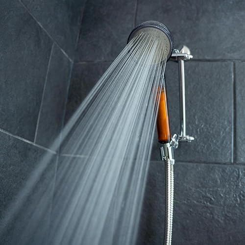 Miniatura 3 de Cabezal de ducha de mano con vitamina C  Vitamina C integrada + bolas de cerámica que reducen el cloro y la cloramina, mientras mejora la salud de