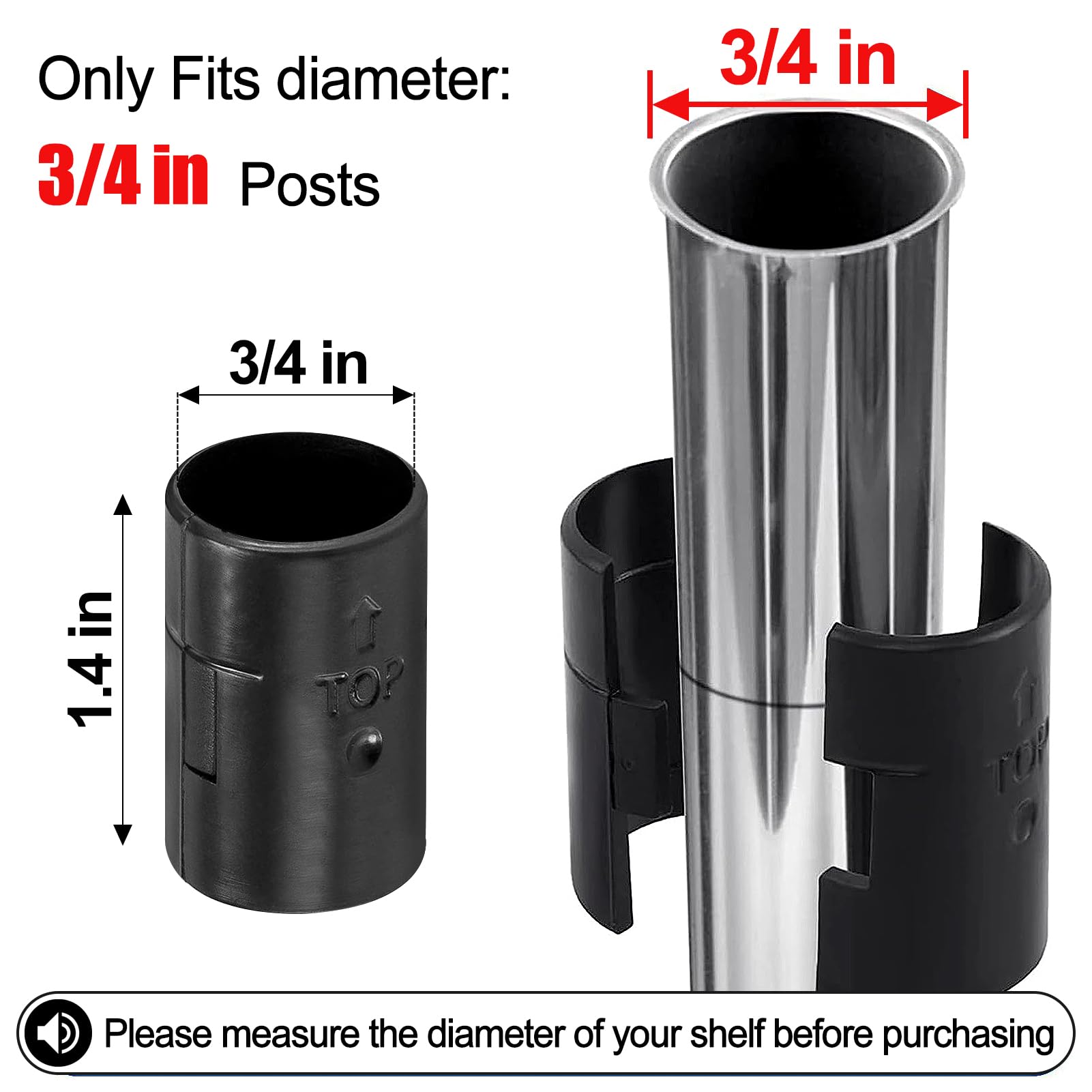 Shelf Clips - 24 Pack Wire Metal Replacements -2