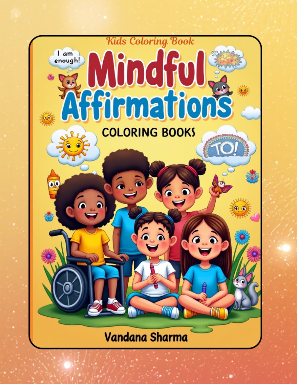 Mindful Affirmation Coloring Book for Kids: A Fun and Calming Coloring Journey with Positive Affirmations to Build Confidence, Kindness & Emotional Strength