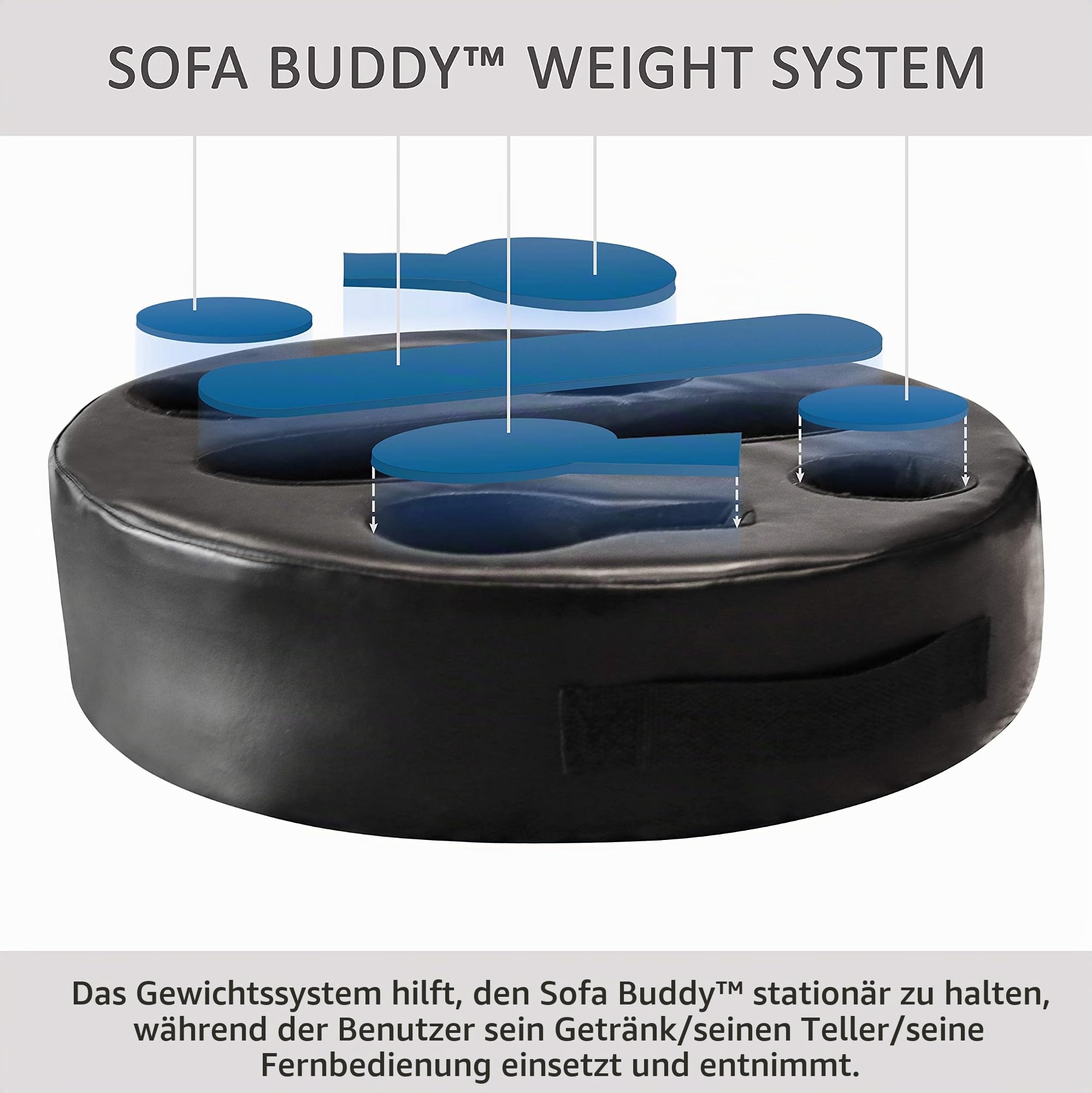 Sofa-Buddy Praktischer Couch-Becherhalter, Couch-Untersetzer, Sofa-Becherhalter Das perfekte Getränkehalter Sofa Couch-Accessoire