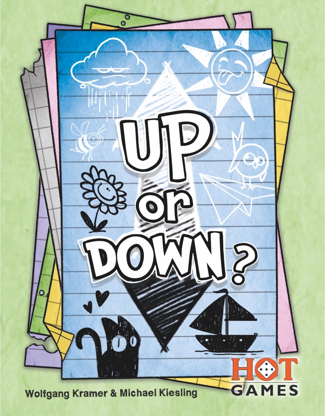 Hot Games Juego de cartas Up or Down - Juego familiar estratégico
