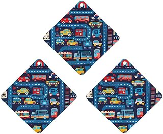 Ambientadores para coche, 3 unidades, color azul, para colgar, aromas de larga duración, para aromaterapia, tabletas, espejo retrovisor, accesorios interiores