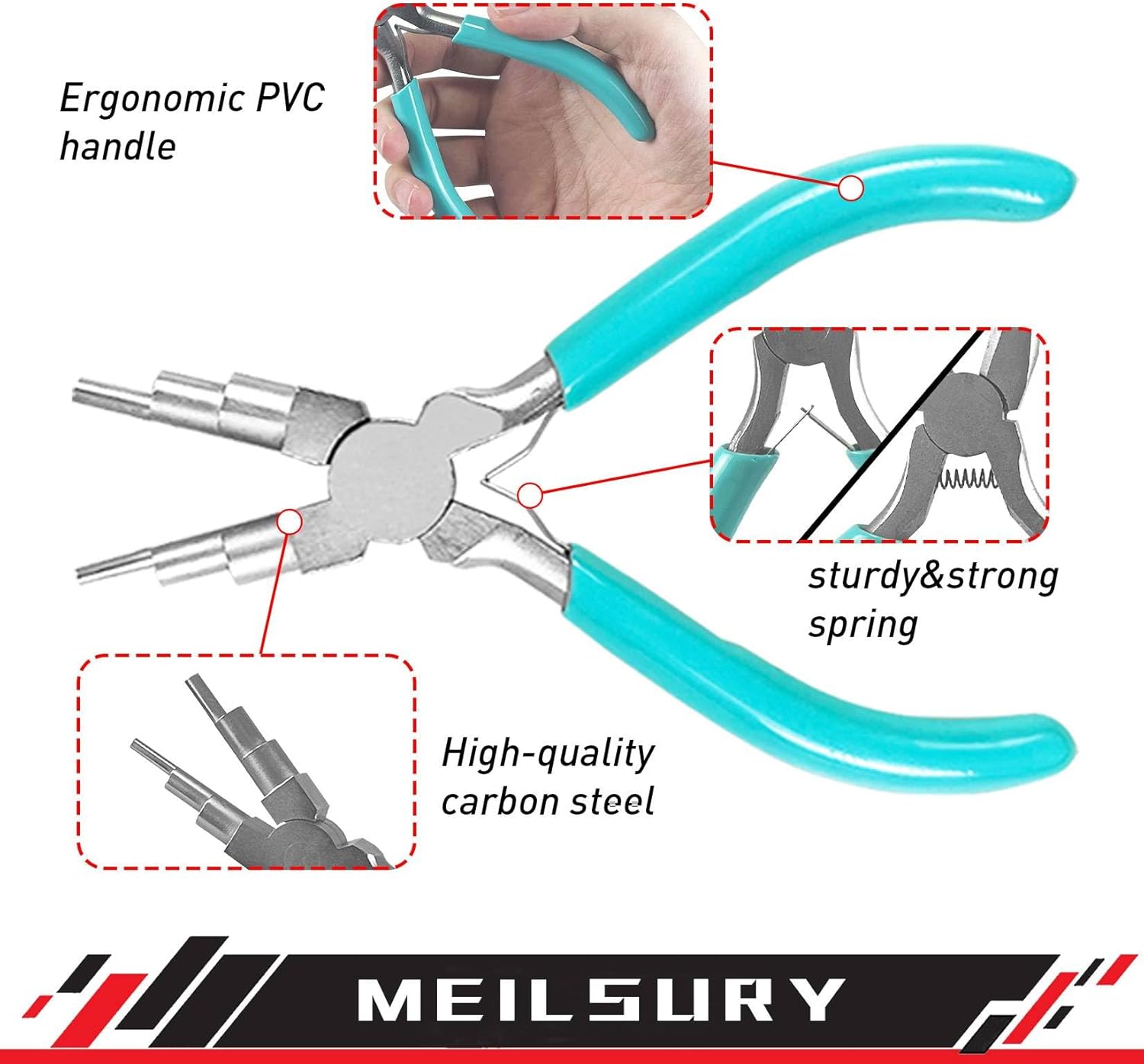 Alicates Ovalados Para Hacer Aros De Alambre - 3 Tamaños, Herramienta De Joyería Y Manualidades