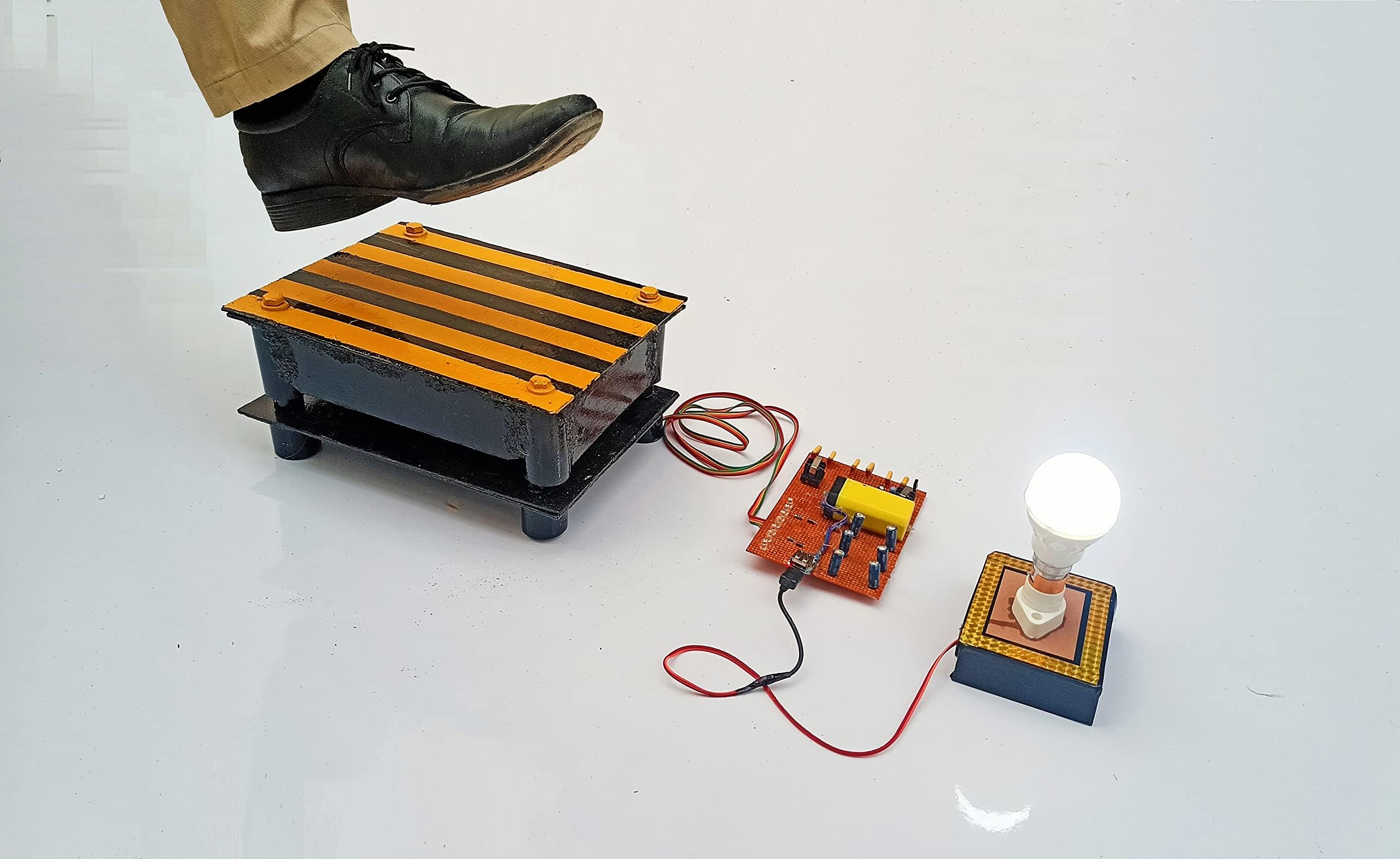 Footstep Power Generate project kit box/Inspire Award Project Kit/Mechanical Project Kit Box/Science Project Kit Box/Low Budged Project Kit Box