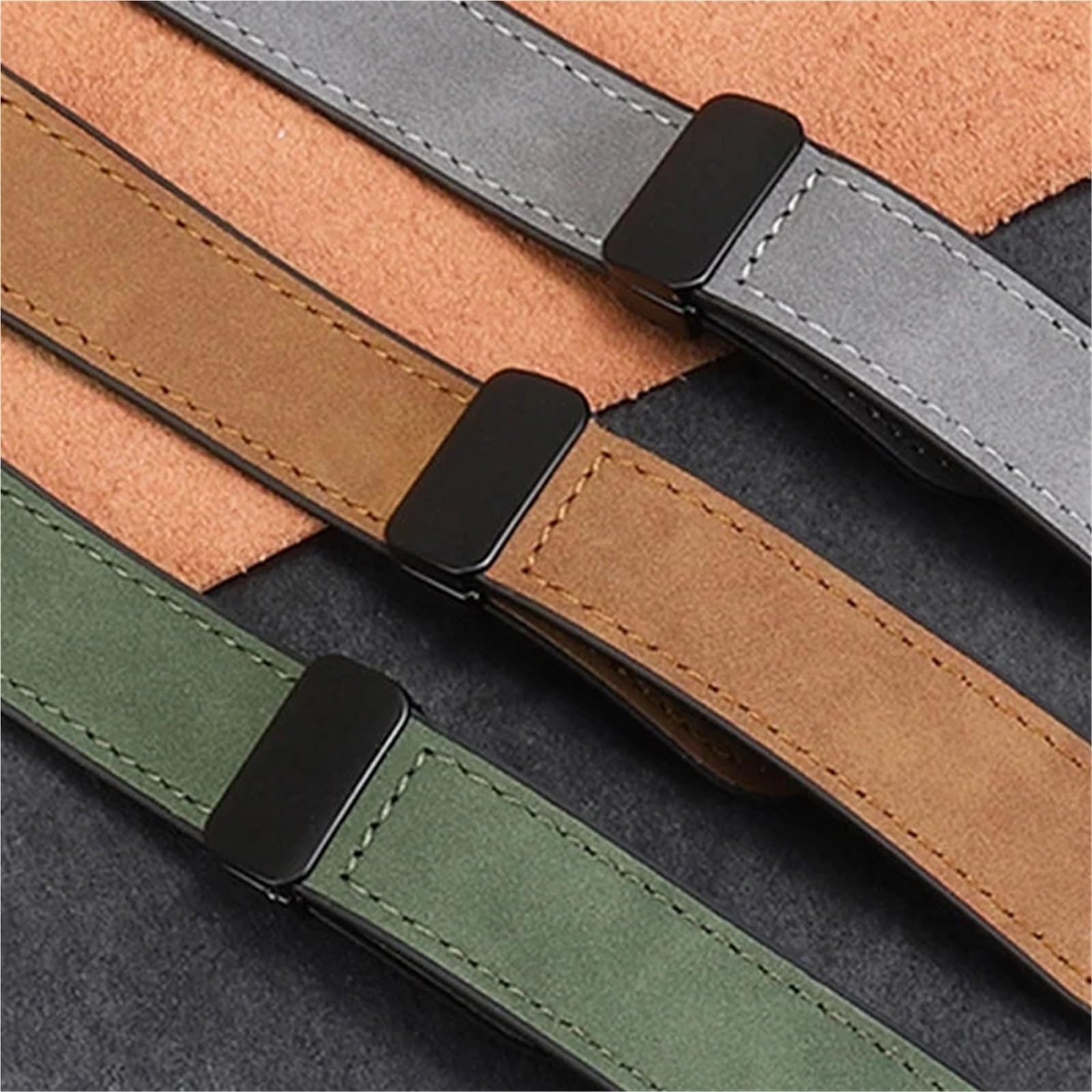 JDIME Bracciale in pelle di silicone per Samsung Galaxy Watch Ultra 47mm Cinturino sportivo con cinturino magnetico per orologio ULTRA7 47mm NO Gaps Cinturini