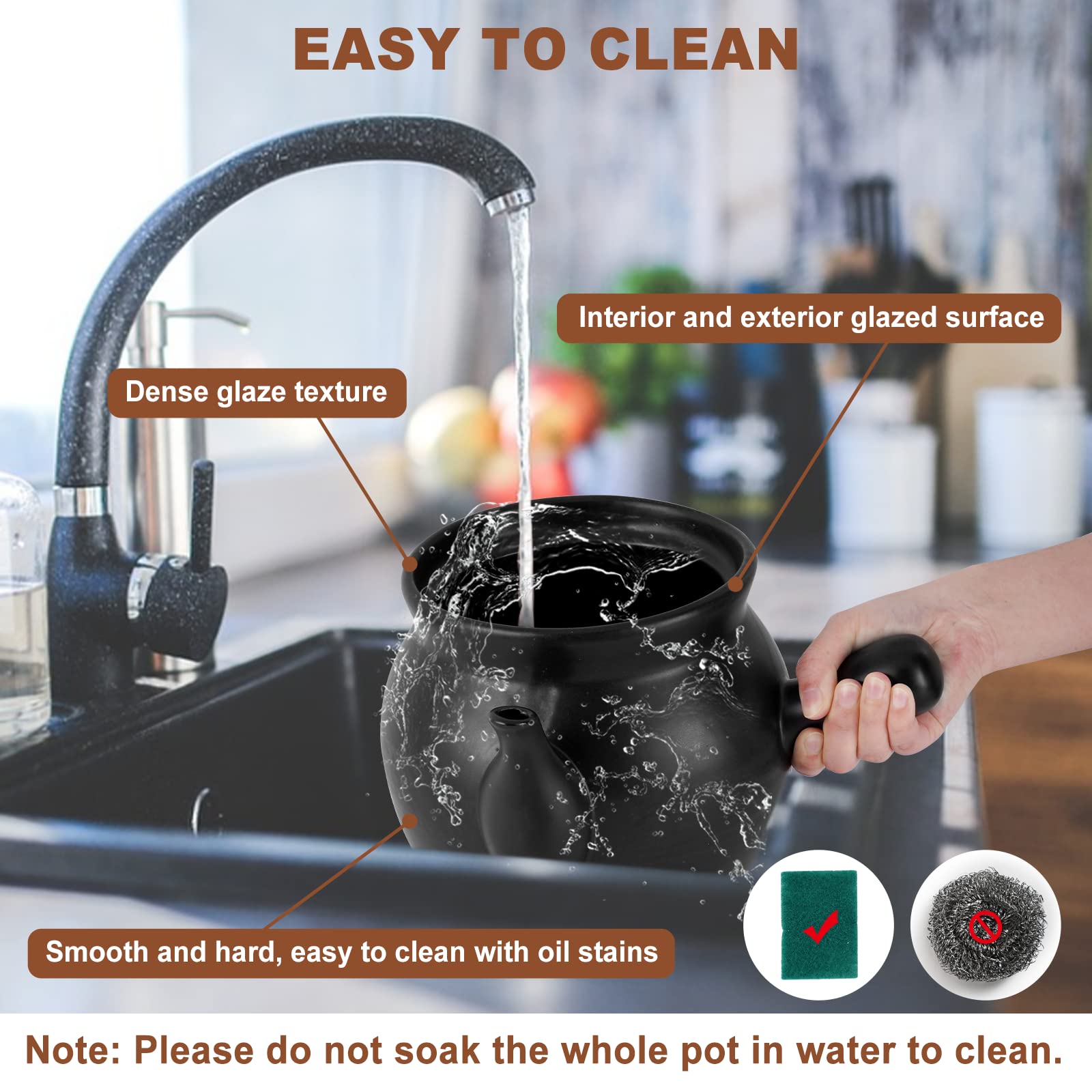 TOYANDONA Pot Terre Cuite Pour Médecine Traditionnelle