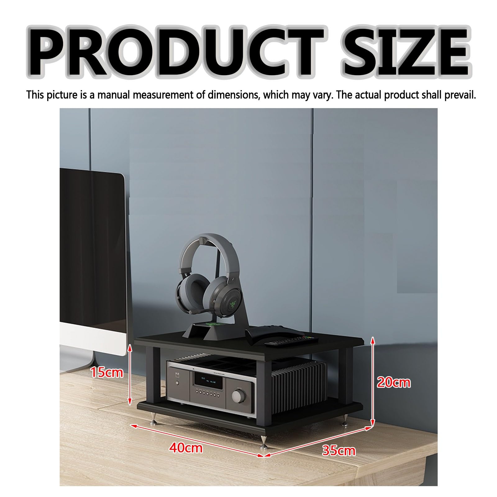 Nowoczesny stojak na płyty winylowe wielowarstwowa konsola stereo szafka do salonu i sypialni Entertainment Media Storage Unit Stylowe rozwiązanie do przechowywania płyt.