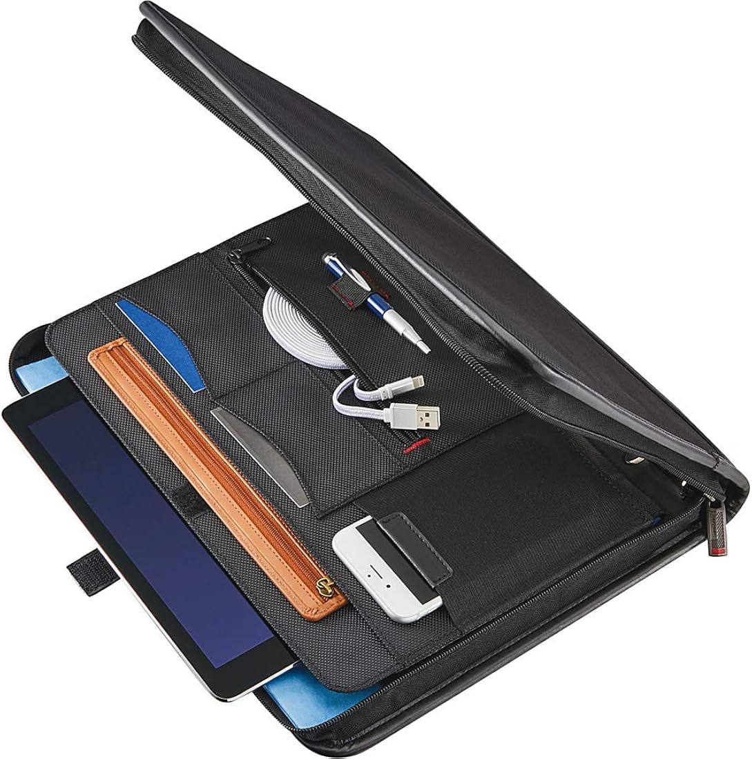 Samsonite Xenon Business 3 Ring Portfolio Briefcase, Black, One