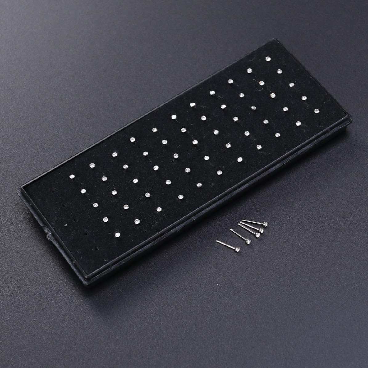Stainless Steel Crystal Rhinestone Nose, Piercing Jewelry 60pcs