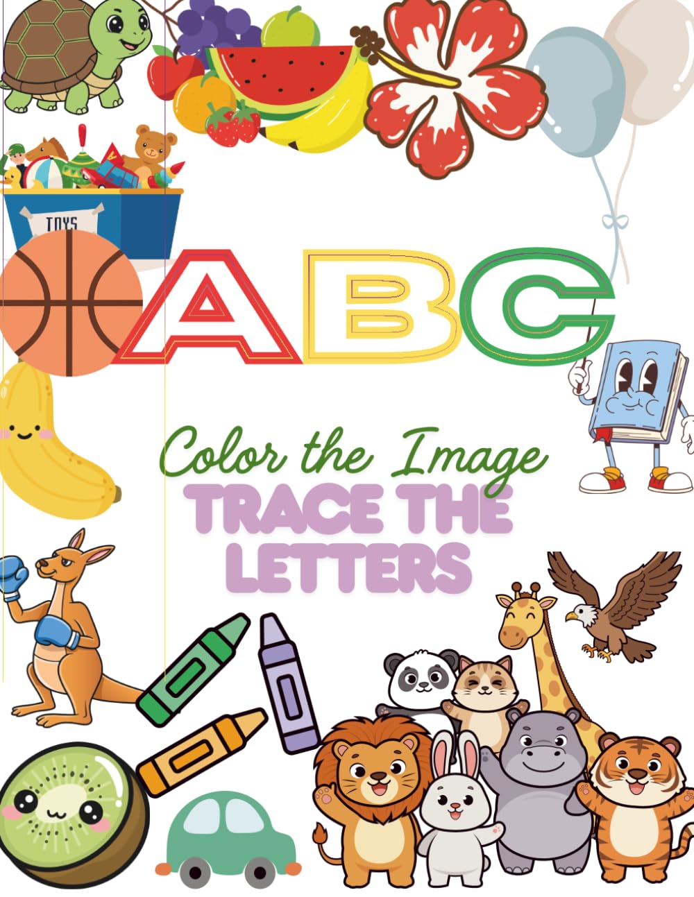 ABC Color the Image Trace the Letters