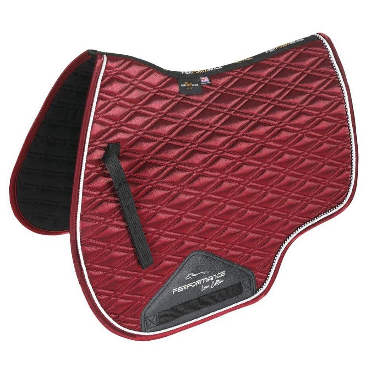 Performance Luxe Euro Cut Horse Saddlecloth (15in - 16.5in) (Red)