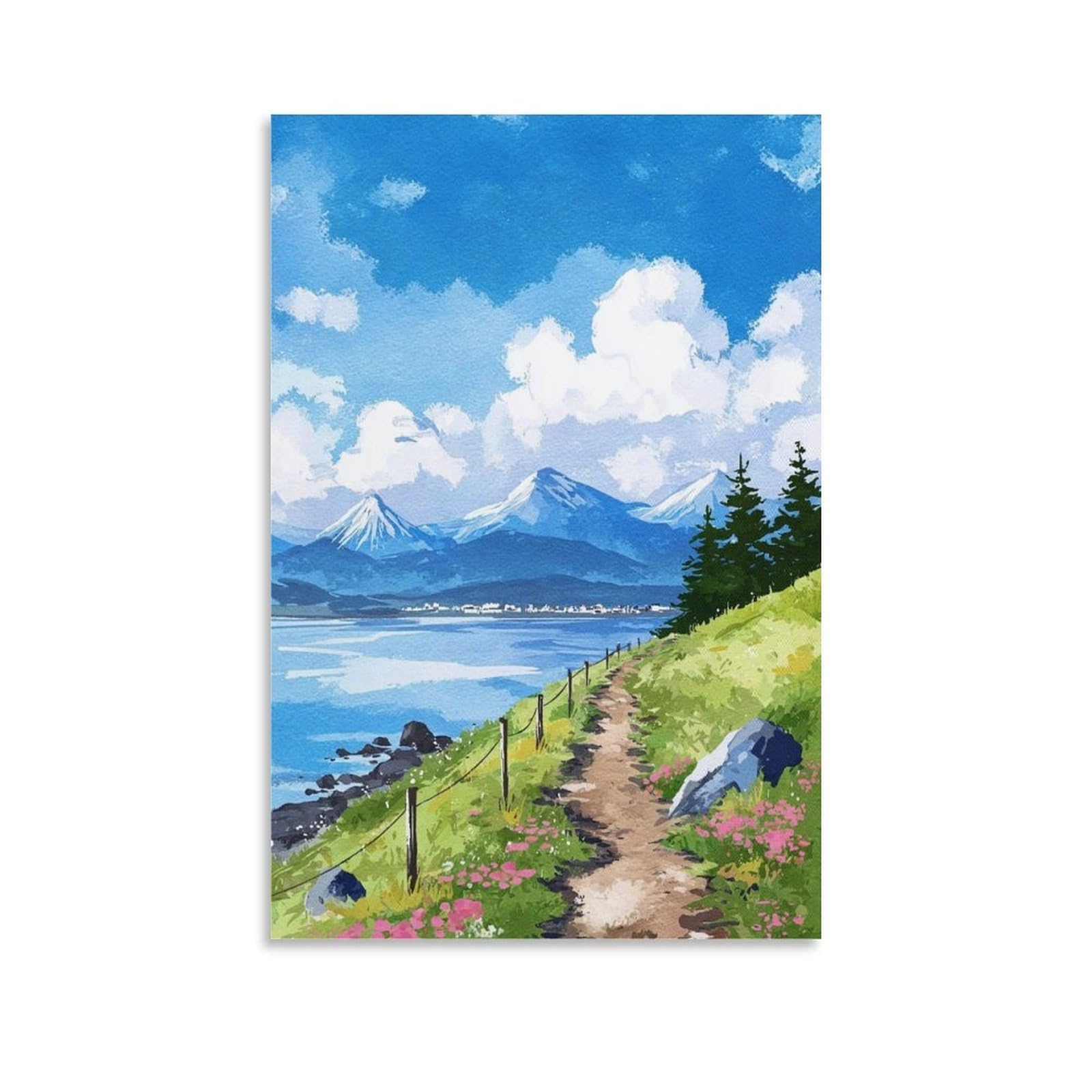 ZBBGGOZ Homer Posters 24x36inch(60x90cm) Vintage Watercolor Canvas Art