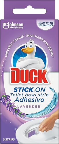 Duck 5-in-1 Stick-On Lavender Toilet Bowl Cleaning Strips 30 g
