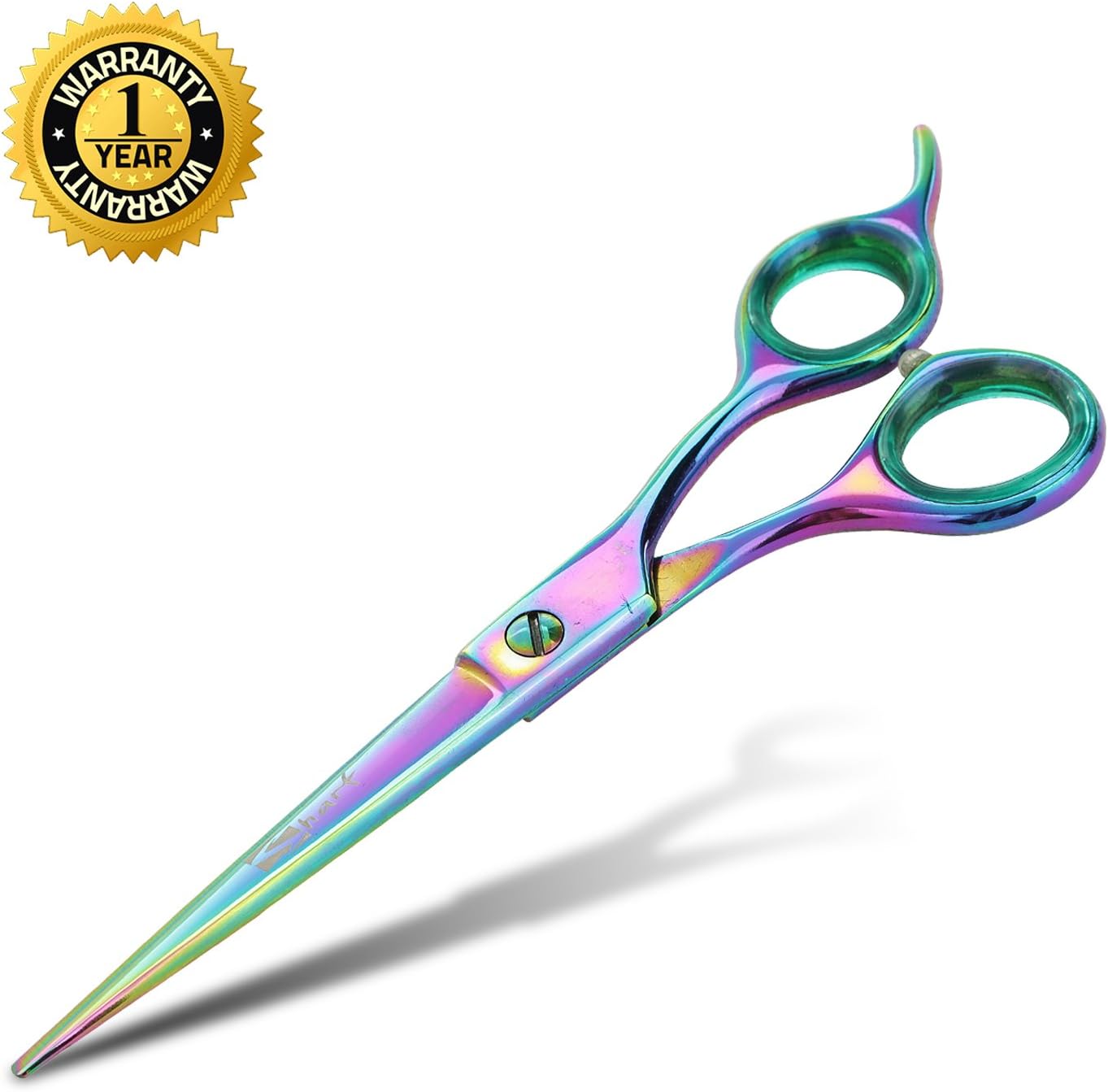 6.5 Inch Straight Rainbow Pet Scissors for Grooming Small Dogs - Professional Precision & Stunning Results - Comfortable Design - Trusted by Grooming Pros - Dog Shears - Ideal Scissors for Pet