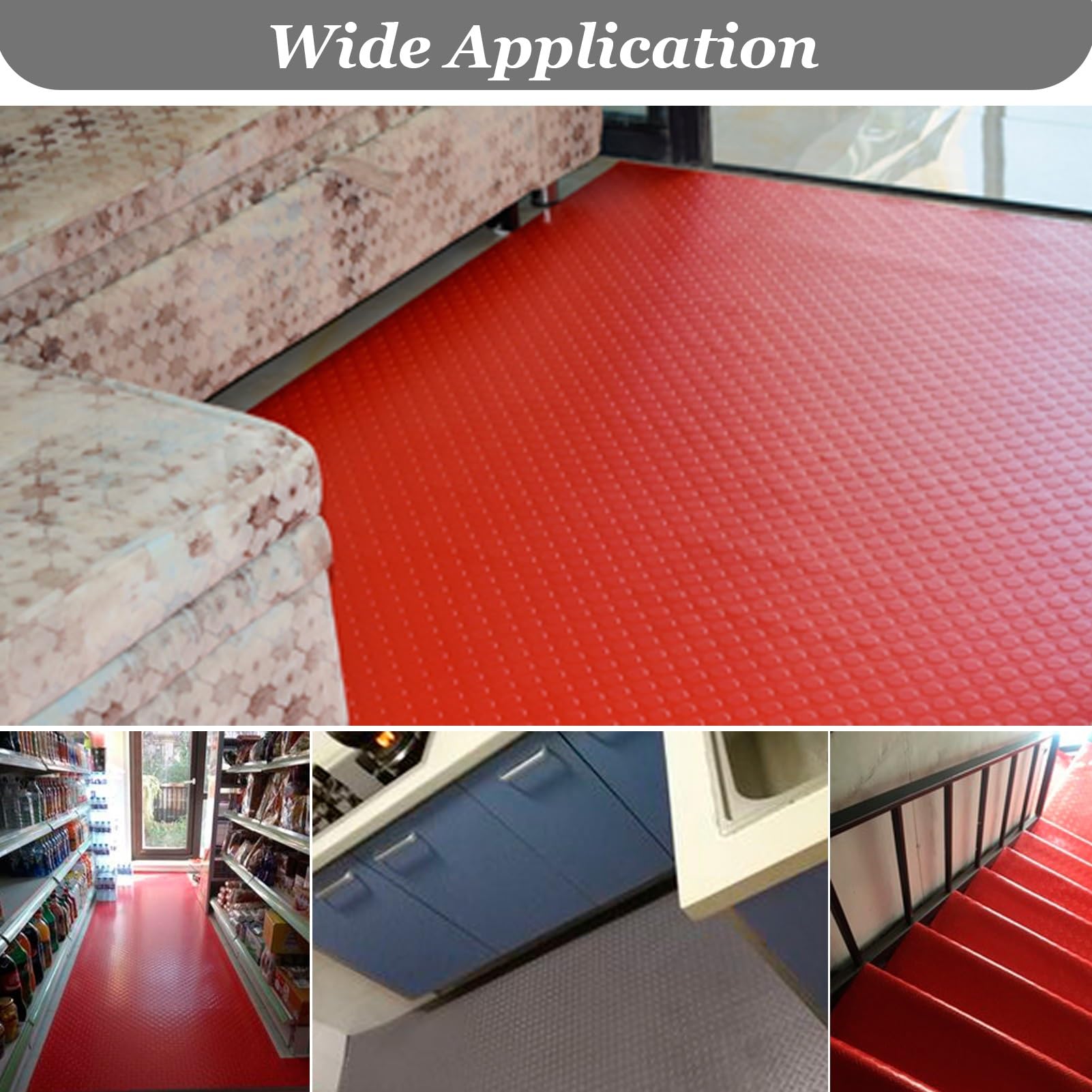 Amazon.co.jp: ゴムマット コイン柄ガレージ フロアマット、 滑り止めゴム フロアロール フレキシブル、 ガレージ ワークベンチ フロア マット、 エクササイズマット トレッドミルマット(Green,1.3x4m (4.3 x 13.1ft)) : 車＆バイク