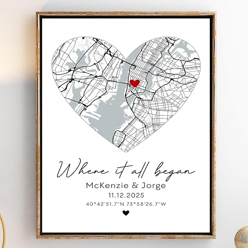 Custom 'Where It All Began' Map Print