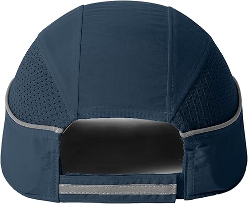 Miniatura 8 de Gorra de béisbol de seguridad ligera para protección de la cabeza, gorra de protección de cabeza transpirable (M18112-verdeazul-largo)