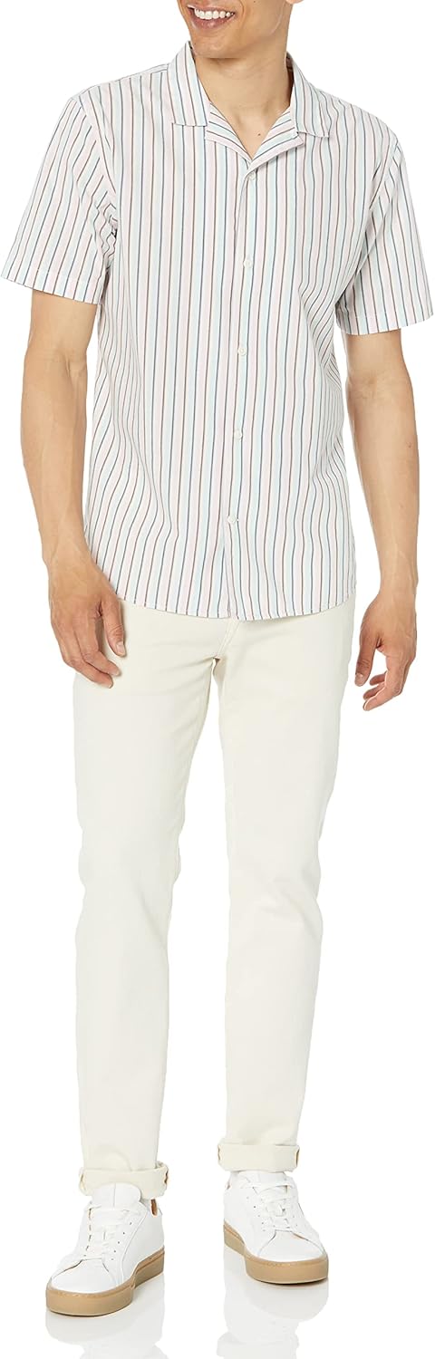 Amazon Essentials Men's Vacation Cotton Button-Down Resort Shirt, Short Sleeve - Image 6