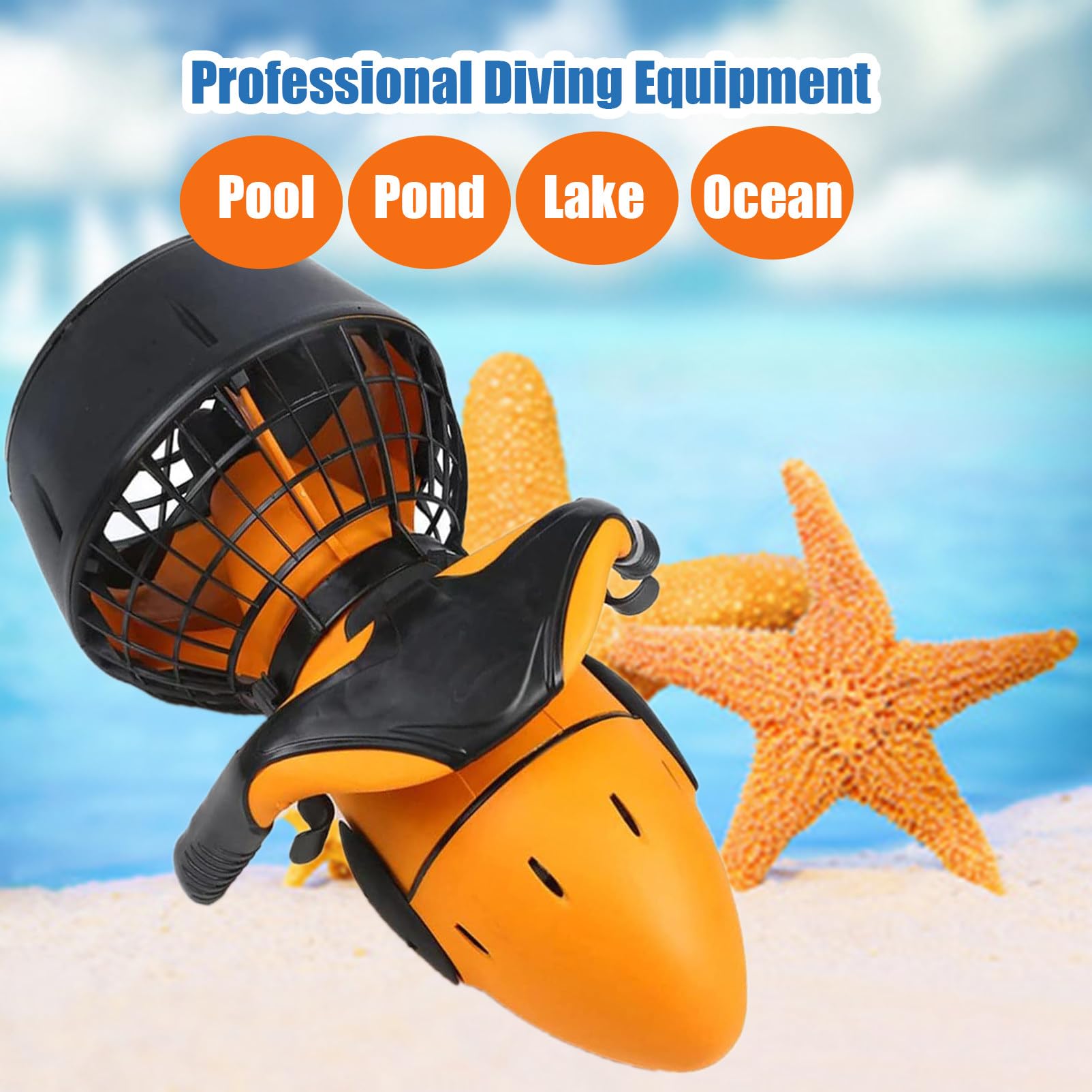 Elica Subacquea Scooter Subacqueo Elica per Piscina d'Acqua a Doppia velocità Bici Subacquea Elettrica per Piscina Attrezzatura Sportiva Impermeabile per Il Nuoto,300W