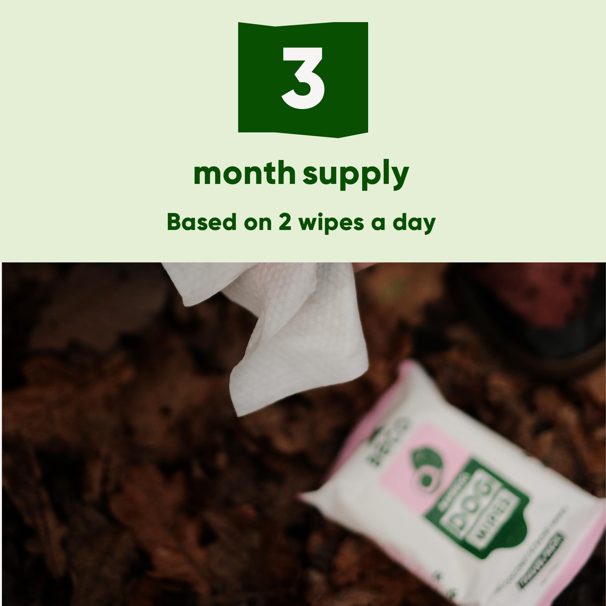 Beco Salviette per Cani, Senza plastica, 20 salviette x 6 Confezioni da Viaggio, al Profumo di Cocco, per Zampe, Corpo e Sedere, salviette per la toelettatura a Base vegetale
