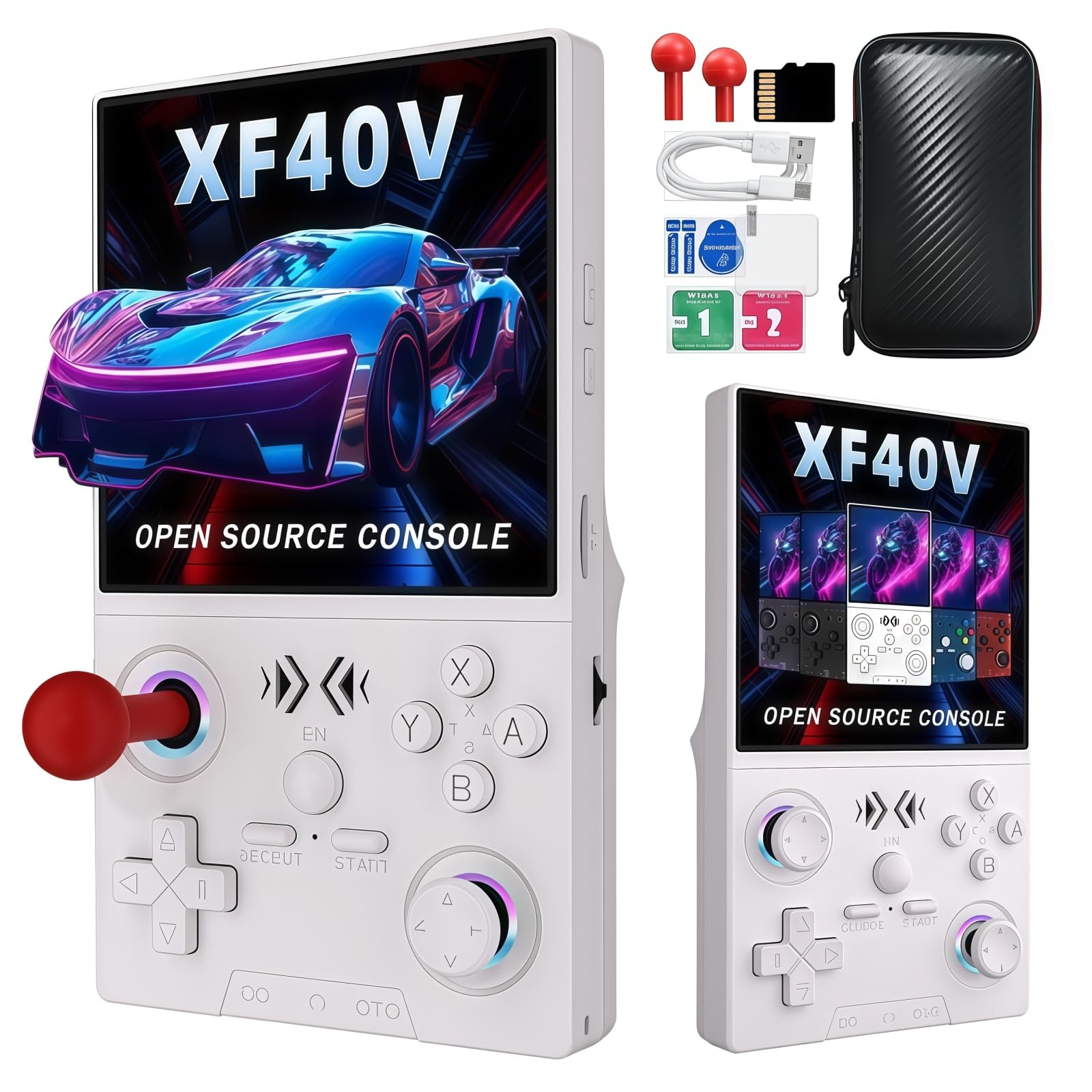 Amazon.com: XF40V Retro Handheld Game Console, 4.0 Inch IPS HD