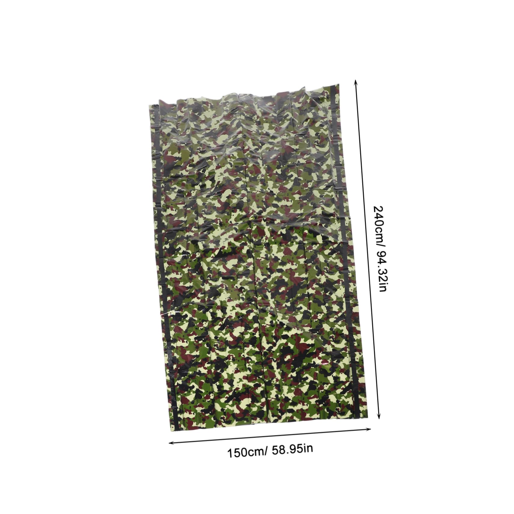 BCOATH 1Set Multi Use Emergency Tent Durable Survival Shelter with Compact Storage Easy to Use for Camping Hiking and Emergency Situations Camouflage Design