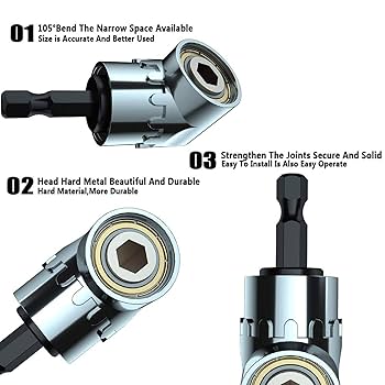 DD✩.*˚ Amazon.com: CIGOTU 105° Right Angle Drill Adapter Power