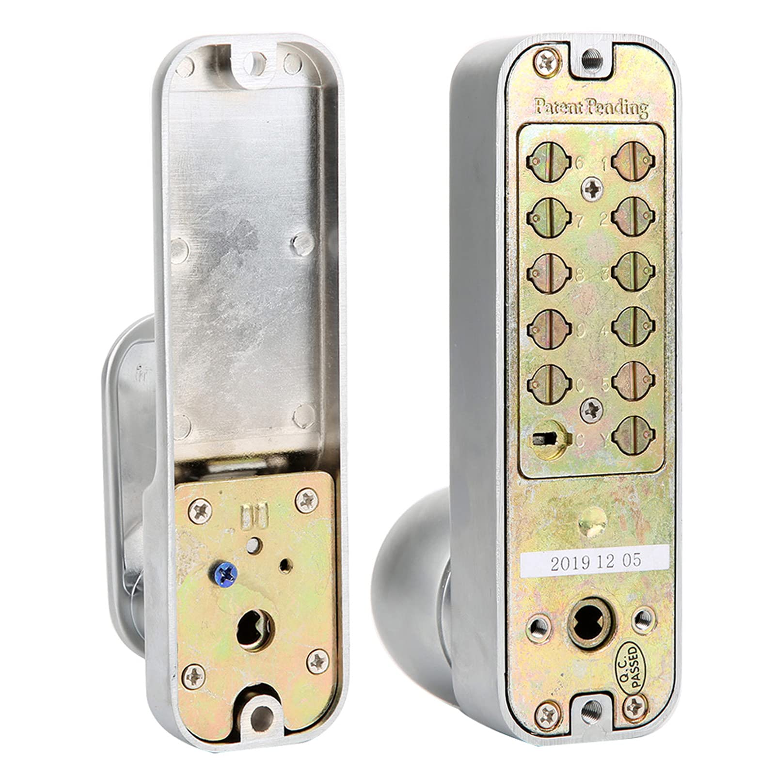 Alomejor Mechanical with Waterproof Keypad | Material de aleación de zinc, diseño sin llave, uso interior y exterior, instalación segura