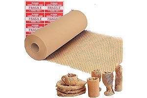 Honeycomb Packing Paper Wrap - 12" X 200' Durable & Eco-Friendly Paper Roll