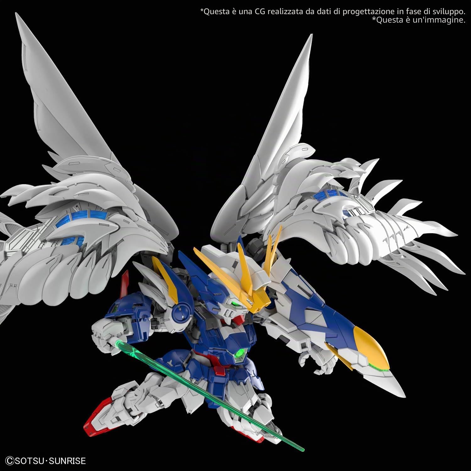BANDAI SPIRITS MGSD Mobile Suit Gundam W Endless Waltz Wing Gundam Zero EW Modello in plastica codificata a colori