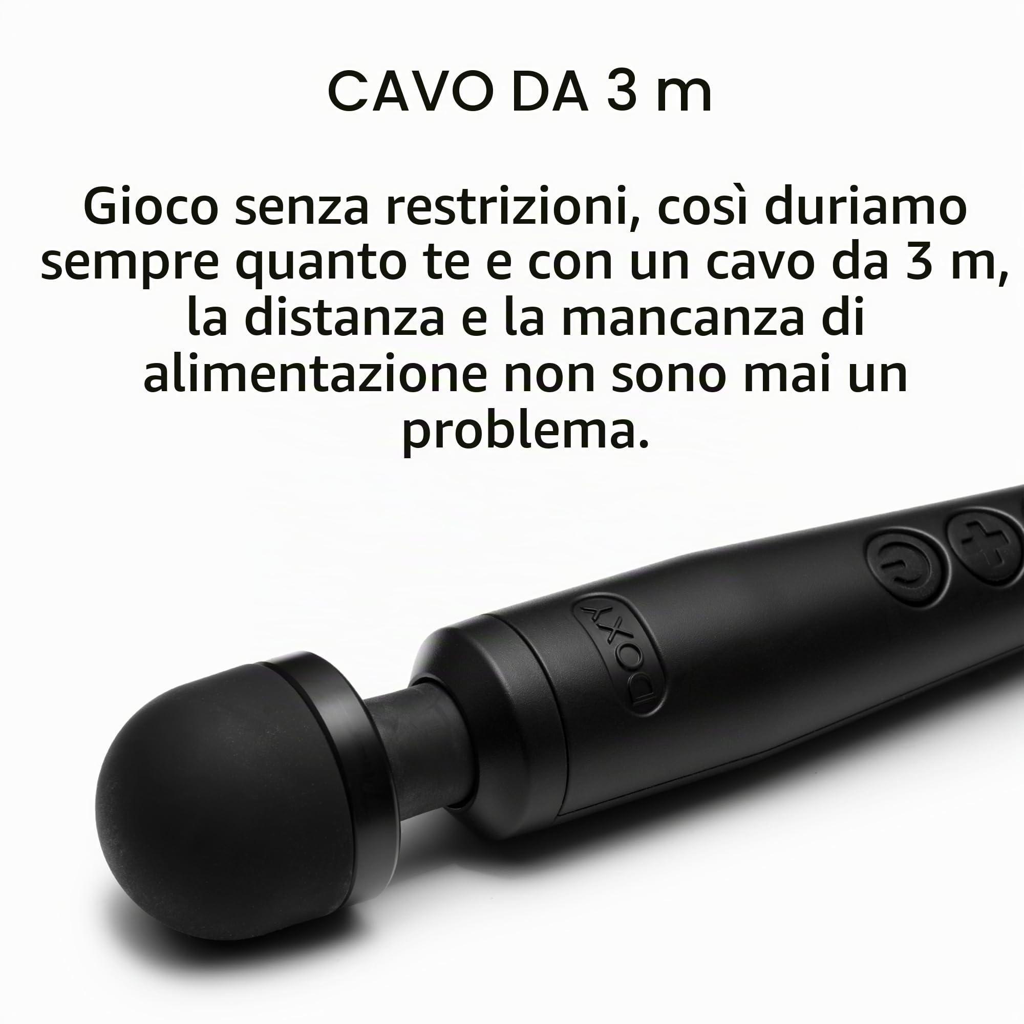 Vbratore Doxy Sex Toys per Donne - Vibratori Bacchetta Magica Premium; Giocattoli per Adulti Massaggiatore; Giocattolo Sessuale Vibratore per Donne - Black