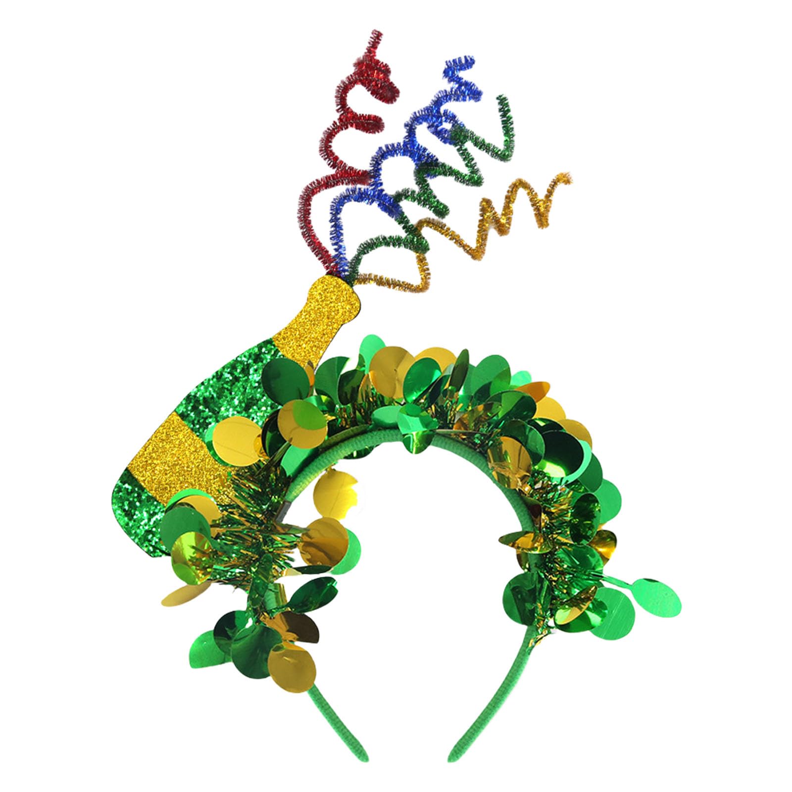 Jazuaiao Irish Festival Headband with Green Party Stripes Fun Hair Accessory for Patrick ' s Day Irish-themed Event Headbands