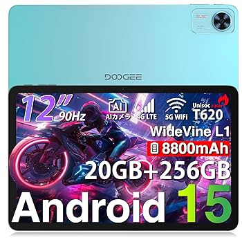 Android 15 12インチタブレット 32GB+256GB 大画面 Amazon.co.jp: 【Android 15 タブレット 12インチ 2025 初登場