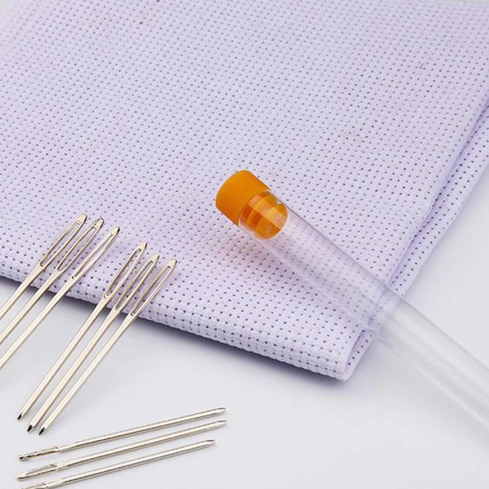 Kit per Cucire con Aghi Big Eyes, Filati per Imparare a Lavorare a Mano, Set di Metallo per rammendo, Lavoro a Maglia