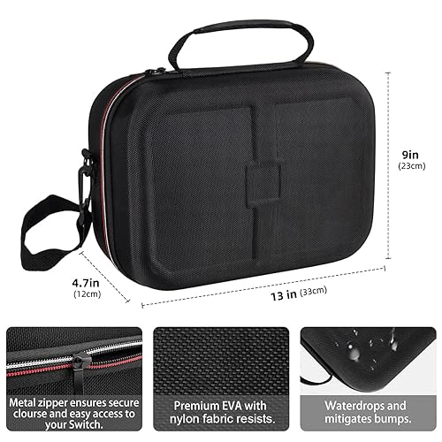 Miniatura 6 de Carrying Storage Case for Nintendo Switch & N-Switch OLED, Hard Shell Large Capacity Storage Bag for Nintendo Switch Game Controller, Dock, Switch