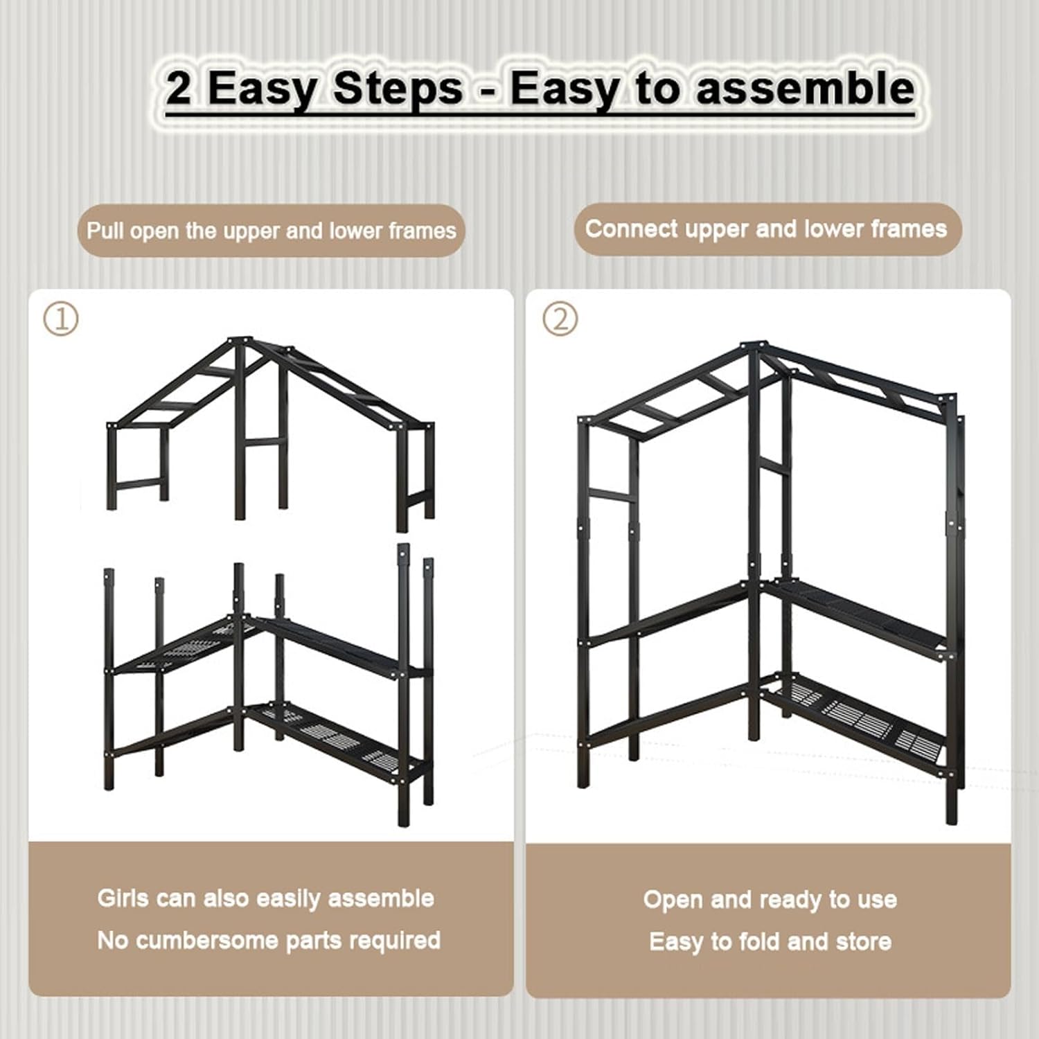 Foldable Portable Closet Wardrobe Rack - Portable Wardrobe Closet Rack,1100lbs,Heavy-Duty Foldable Garment Rack with Cover，Freestanding Clothes Organizer System(Size:190 * 50 * 170cm)